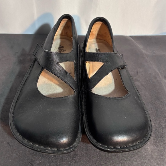 Alegria Sz 41 Day 601 Leather Flats With Small Platform Hook & Loop Closure - Picture 2 of 8